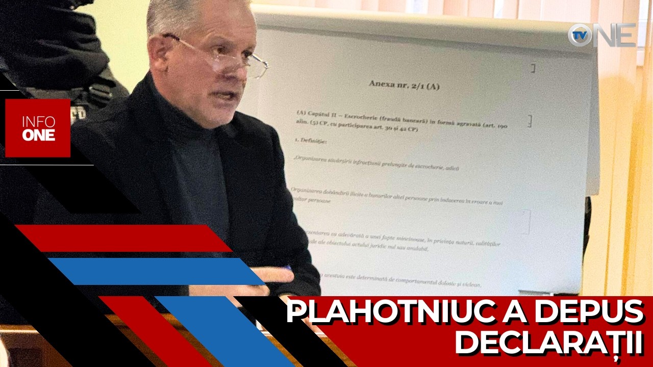 INFO ONE – Vladimir Plahotniuc a depus declarații în fața instanței