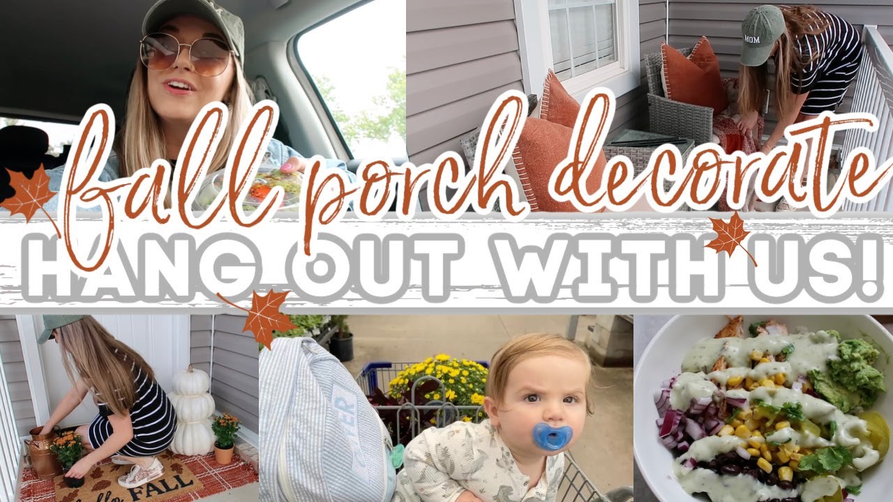 SHOP, DECORATE, COOK! | 2022 FALL PORCH MAKEOVER | DAY IN THE LIFE! | Lauren Yarbrough