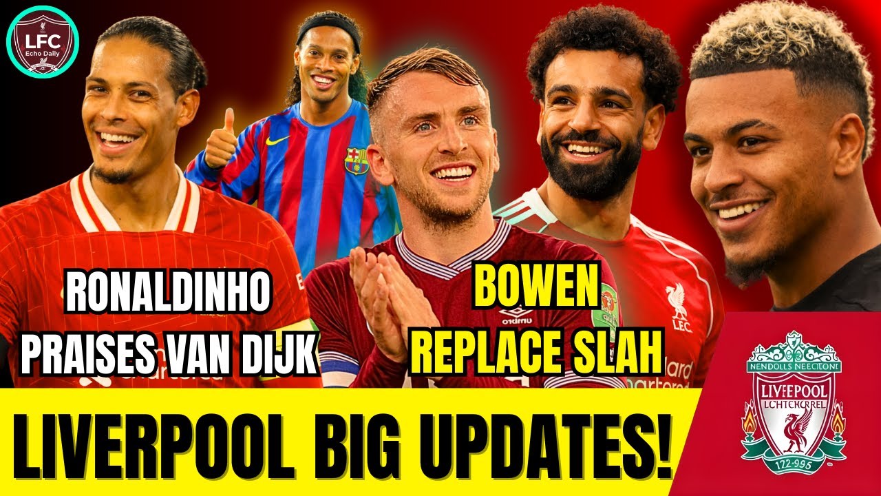 🚨🔥 RONALDINHO PRAISES VAN DIJK  SALAH REPLACEMENT NAMED  KONATE, ROBBO & £100M SHOCK 💥🔴