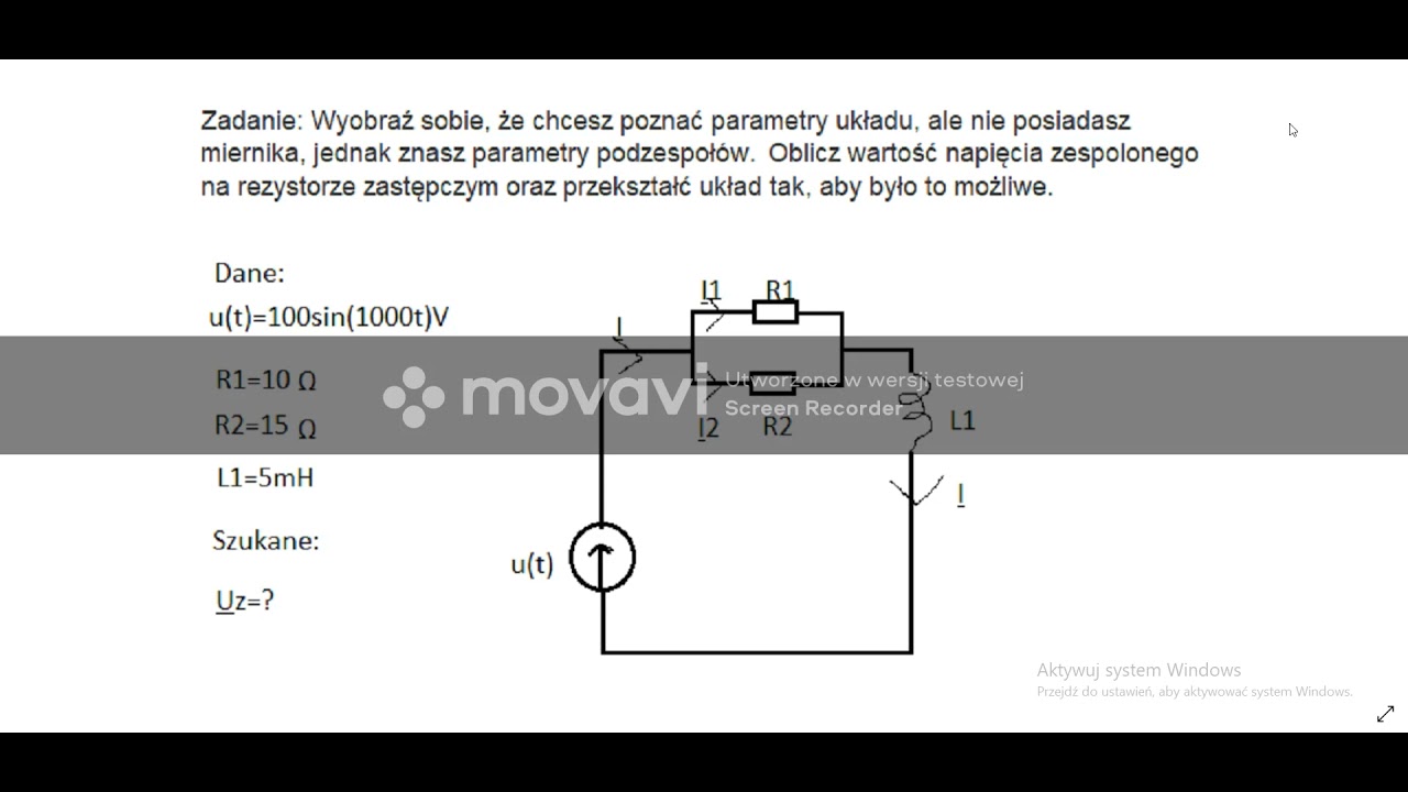 Zastosowanie liczb zespolonych w elektronice elektryce