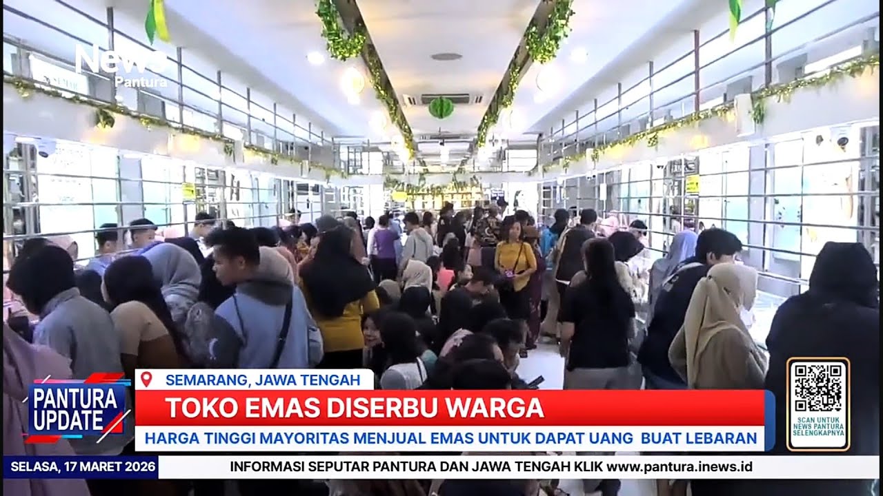 Jelang lebaran toko emas di Semarang diserbu warga