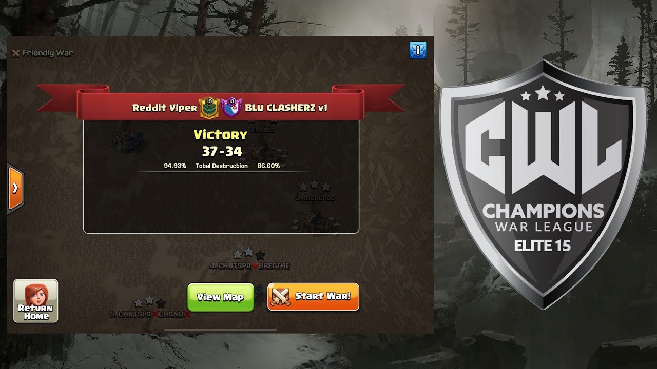 Reddit Viper vs BC v1 | CWL Elite 15 | TH13 War Recap