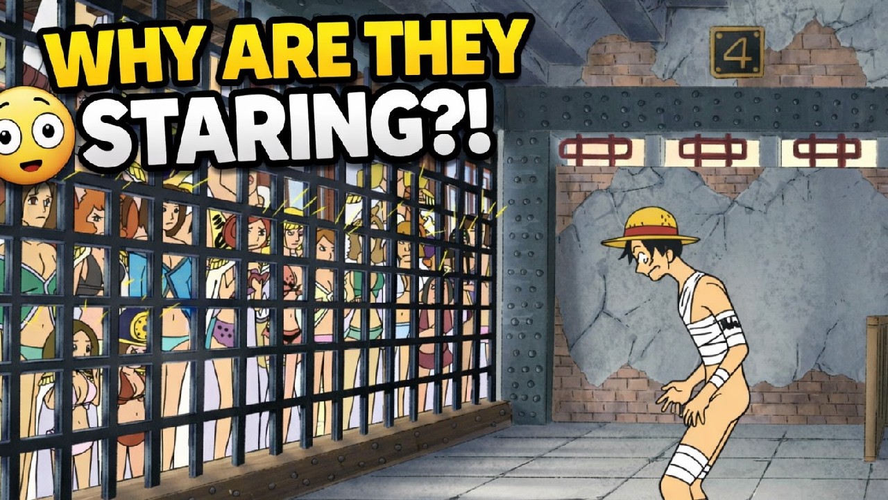 Самый неловкий момент Луффи в тюрьме 😳 | Смешная сцена из One Piece