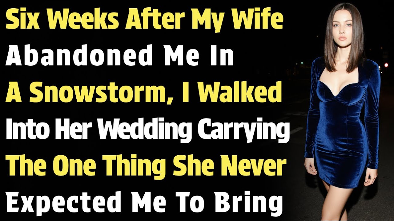 Six Weeks After My Wife Abandoned Me In A Snowstorm, I Walked Into Her Wedding Carrying...