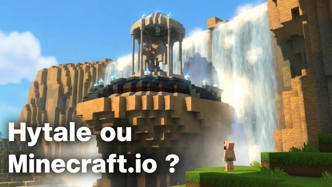 Minecraft.io ?! Première survie et mon premier gros build sur Hytale !