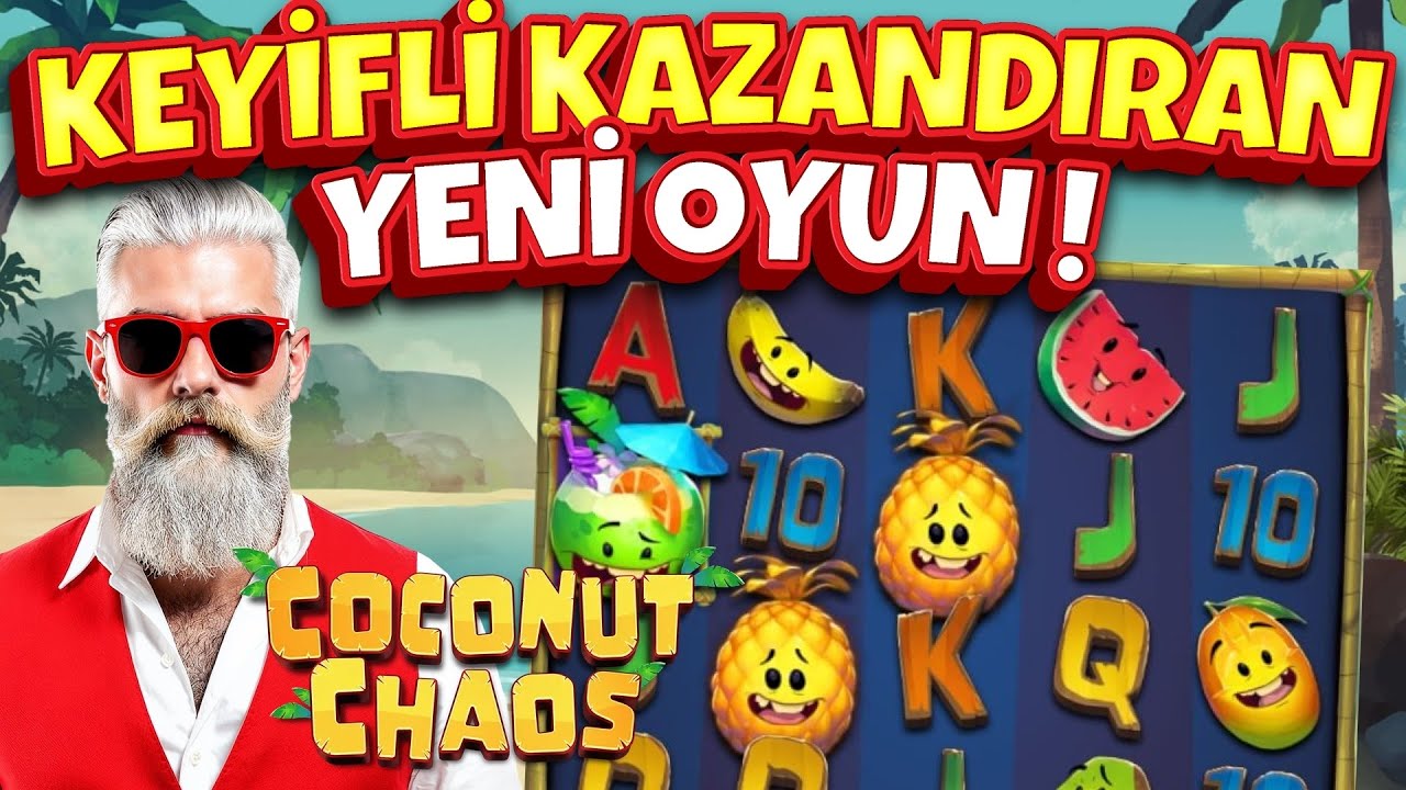 SLOT OYUNLARI 🥥💎 COCONUT CHAOS 🥥💎 KEYİFLİ KAZANDIRAN YENİ OYUN !   #slotlevo #slots