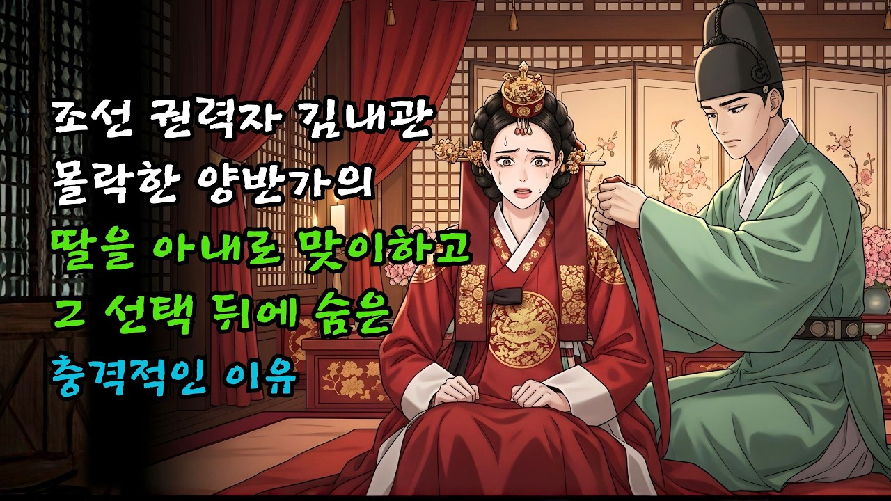 조선 권력자 김내관, 몰락한 양반가의 딸을 아내로 맞이한 숨겨진 이유 | 야담·민담·전설·설화·야사·오디오북
