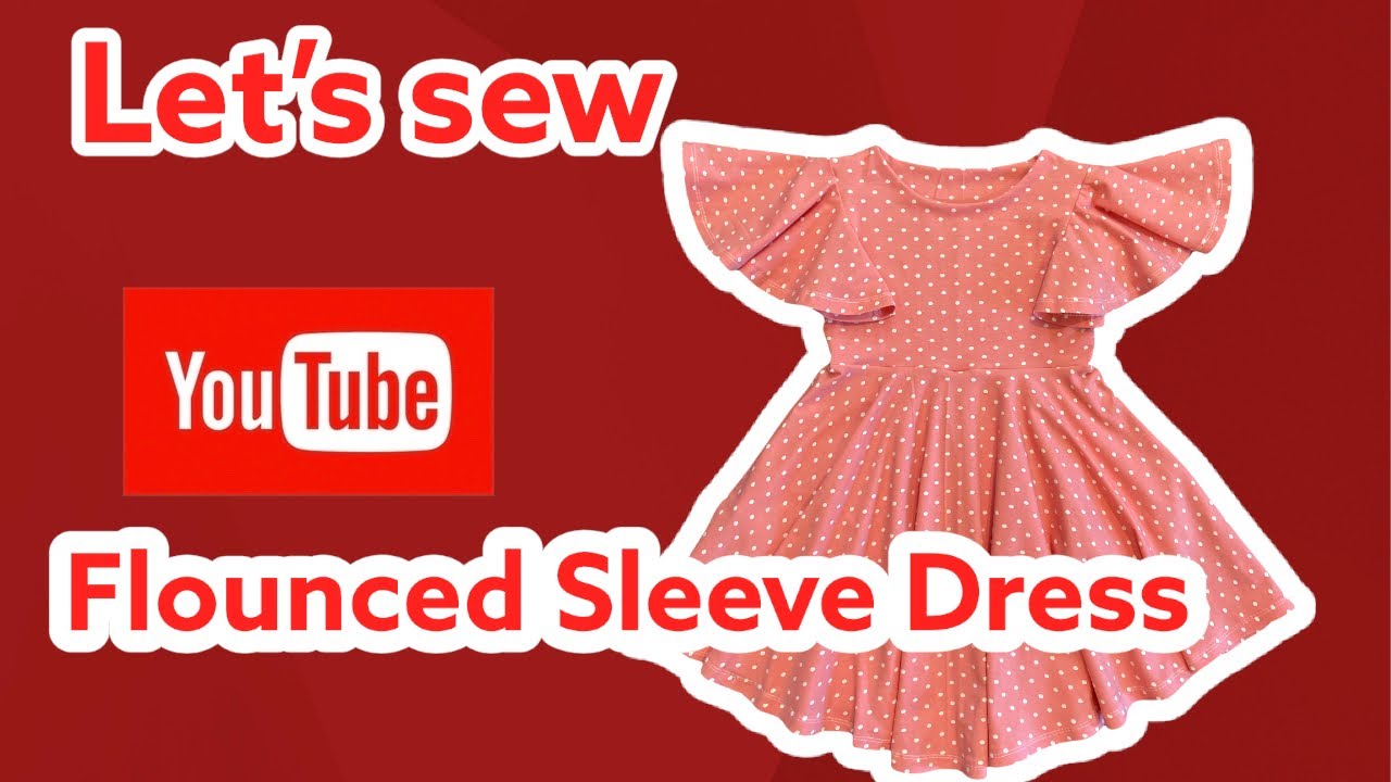 Flounce Sleeves ( Kids dress) Little Lizard King Pattern)