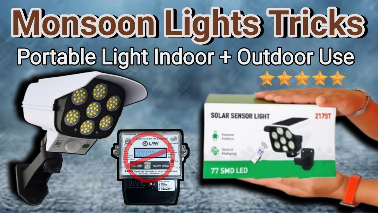 How To Use  77 SMD LED SOLAR SENSOR LIGHT  || Solar Powered Led Lights For Home