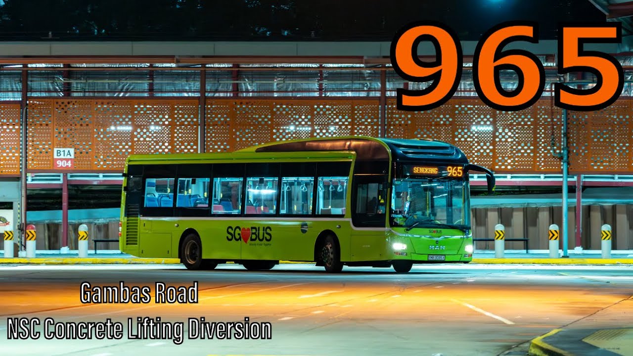 [Joyride] SMB3085X on 965 with Gambas Road Diversion | MAN NL323F A22 Gemilang Euro 5 Loud Axle