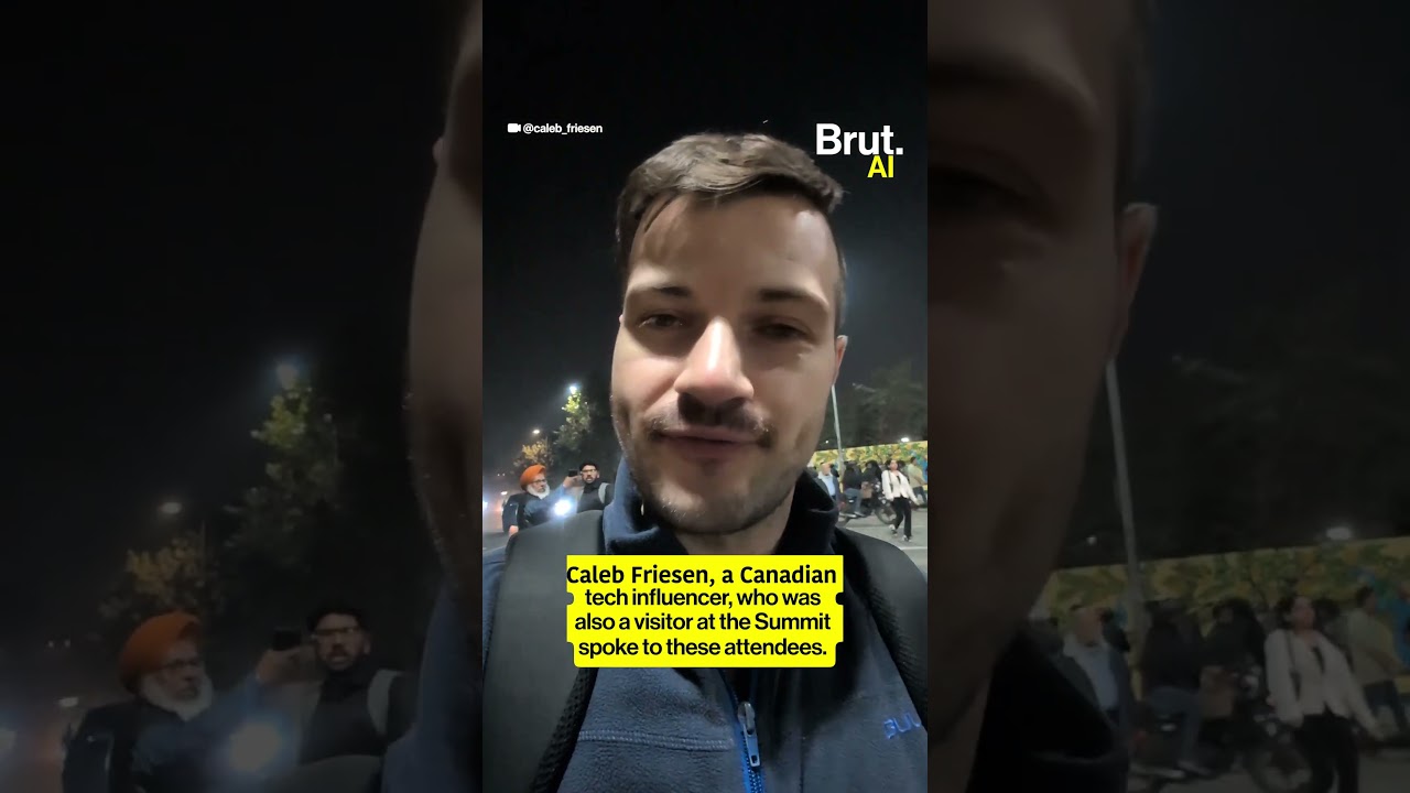 A tech influencer spoke to AI Summit attendees who said sealed roads left them walking for hours.