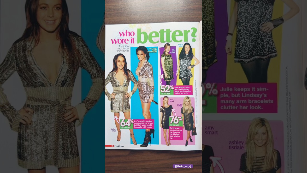 Who wore it better? February 2007 Edition #whoworeitbetter #2007 #magazine #j14 #fashion #y2k