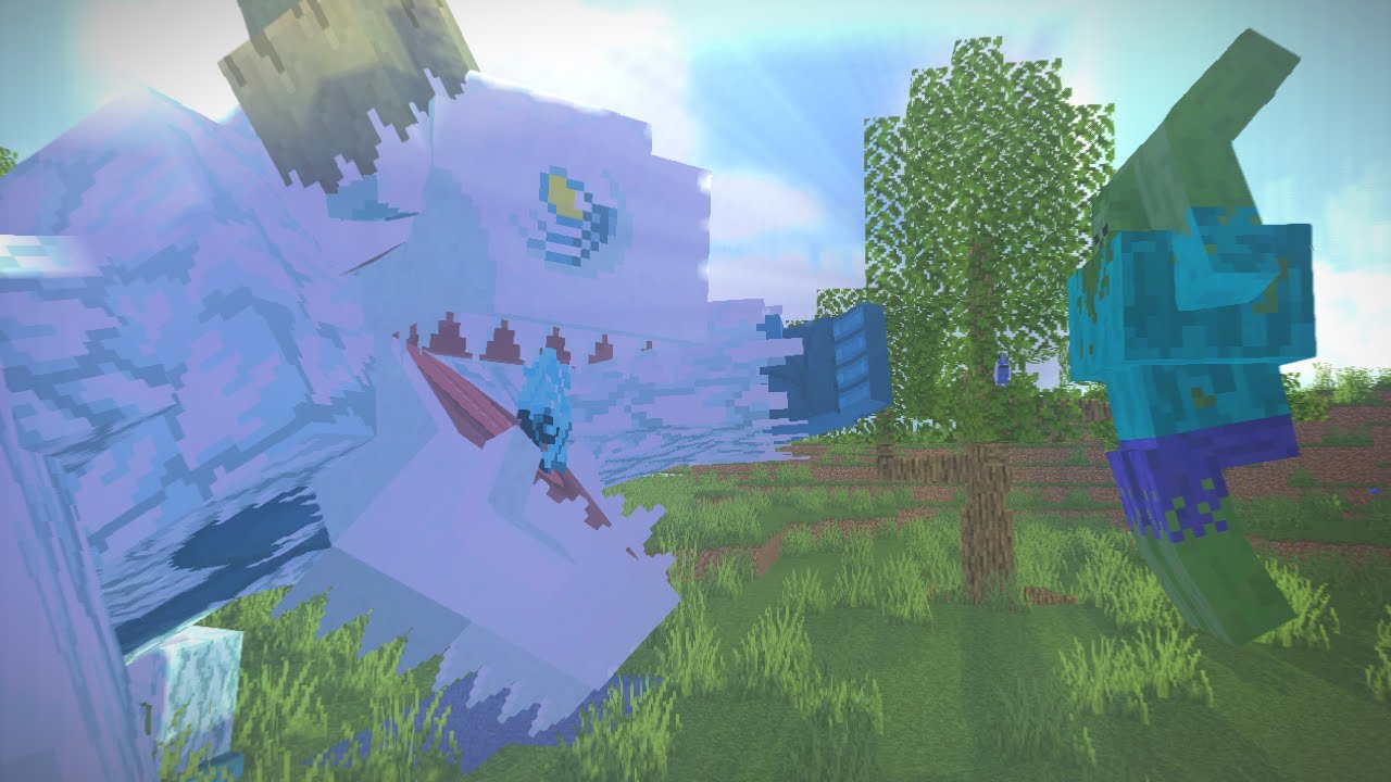 Frostmaw (Mowzie's Mobs) vs Mutant Zombie (Mutant Beasts) - Minecraft Mob Battle