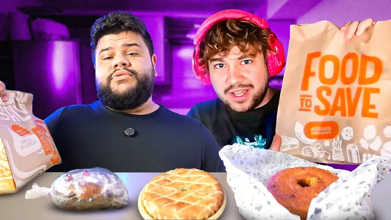 REAGI &Agrave;S SACOLAS SURPRESAS DO FOOD TO SAVE E PEDI PARA TESTAR! - React Thiago Quatroque