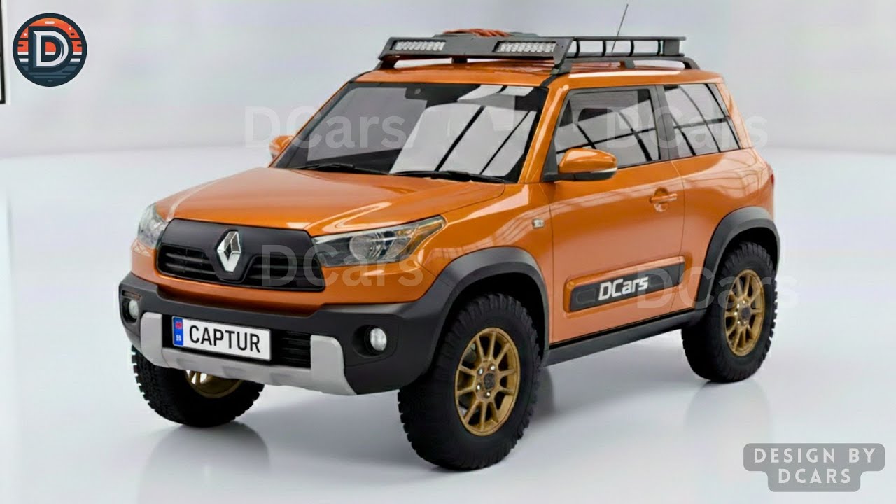 🔥 Концепт Renault Captur Mini Offroad 2027 года – фанатская работа, неофициальная, но выглядит по...