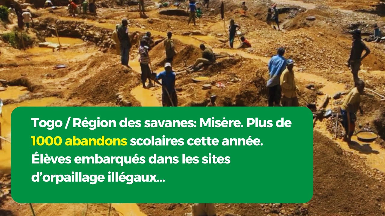 Togo – Région des Savanes : l’orpaillage clandestin, symptôme d’une crise scolaire et sociale