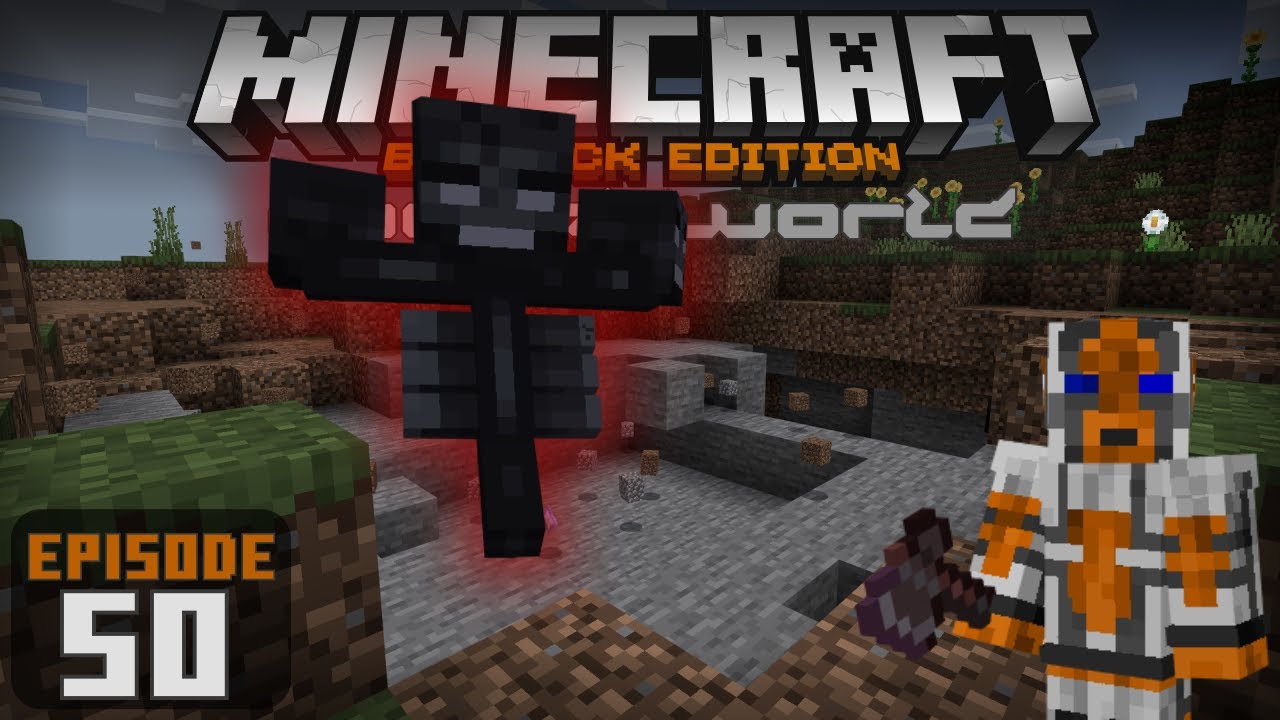 Wither battle & End of Season - Let's Play Minecraft Bedrock 1.19 Survival - Rocket World Episode 50