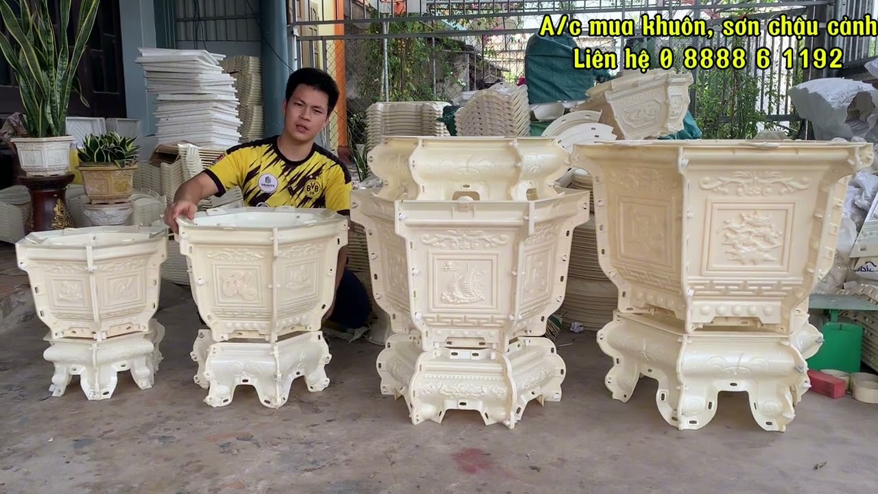 Các loại khuôn chậu lục giác chân rời được ưa chuộng nhất