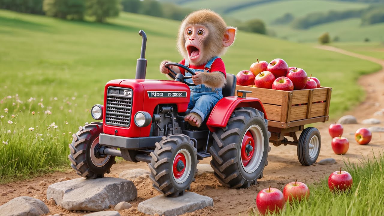 🍎😱 Monkey NaNa&rsquo;s Apple Harvest Turns Into a Shocking Disaster! 💥🚜 &ndash; NANA MONKEY LIFE