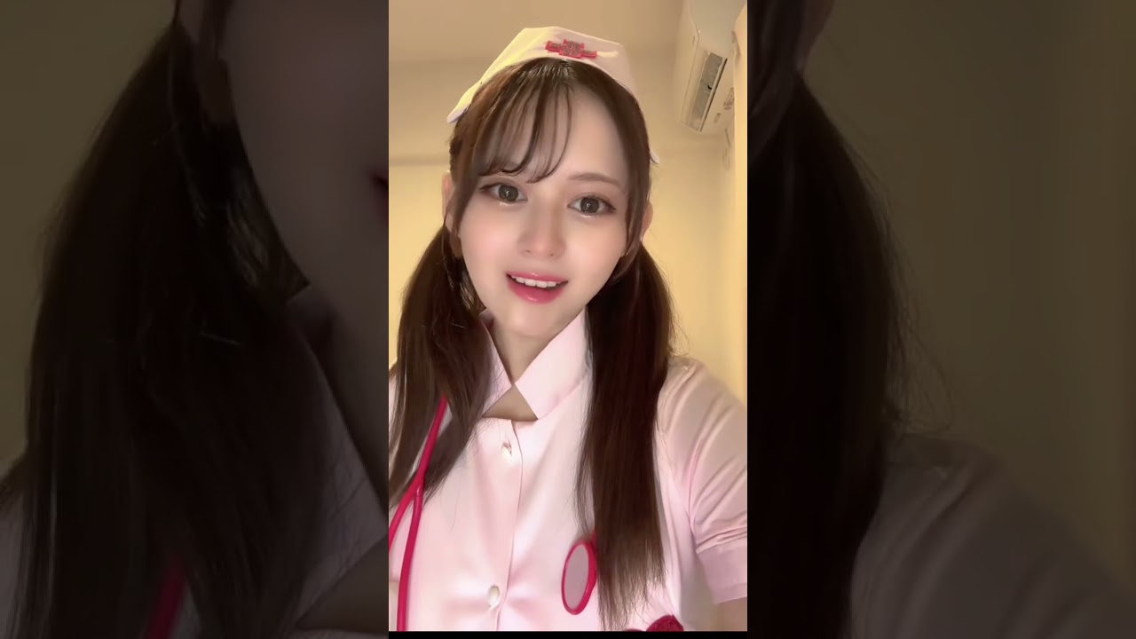 Beautiful Japanese Girl😍Beautiful Cosplayer wearing Nurse with very cute Voice🥰