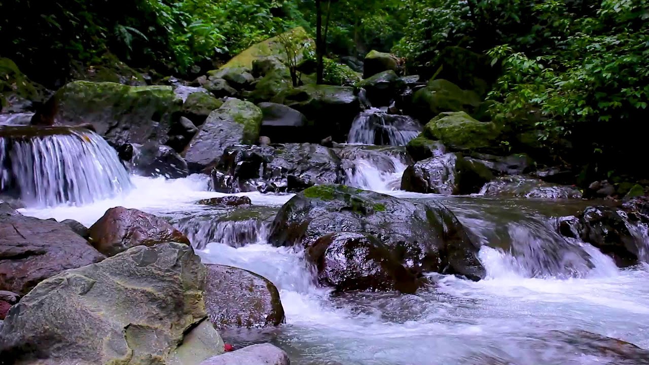 Mountain River Flowing Water Sounds for Focus and ADHD Relief, Natural White Noise