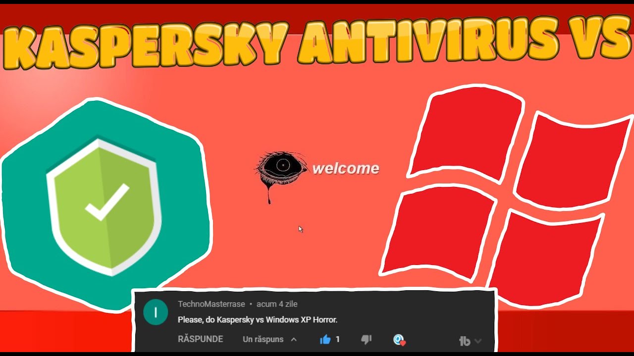 Kaspersky Antivirus VS Windows XP Horror Virus!