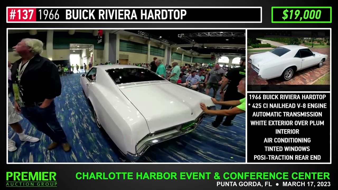 1966 BUICK RIVIERA HARDTOP | Premier Auction Group | March 17, 2023