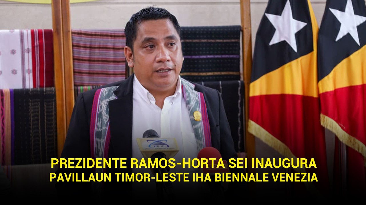 PREZIDENTE RAMOS-HORTA SEI INAUGURA PAVILLAUN TIMOR-LESTE IHA BIENNALE VENEZIA