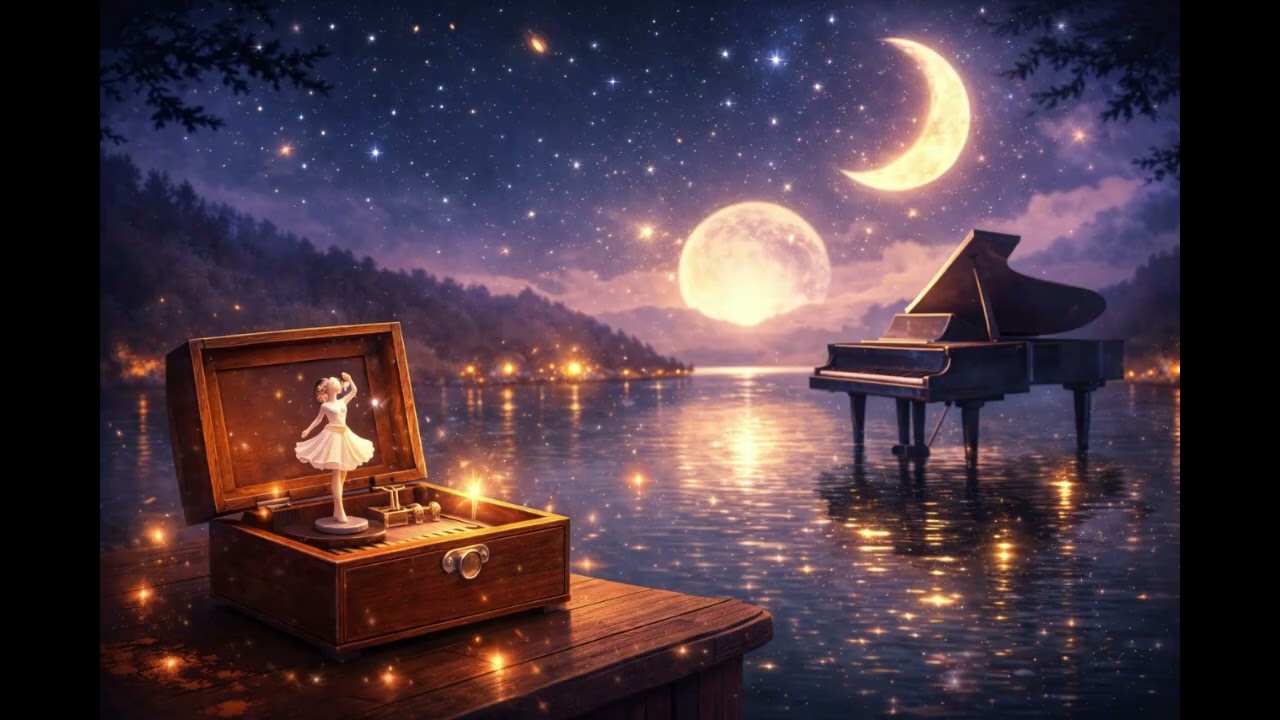 Deep Sleep Music Box & Piano 🌙 Fall Asleep in 5 Minutes-5분만에 잠드는 오르골 피아노 수면음악 🌙