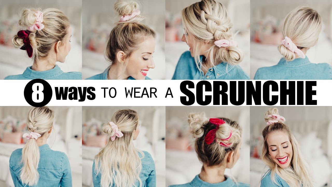 8 cute SCRUNCHIE hairstyles! | Twist Me Pretty