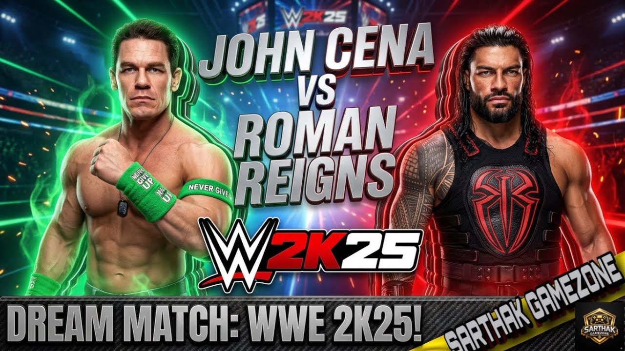 John Cena vs Roman Reigns – Who Wins This Epic Battle? 😱|2k25 GAMEPLAY