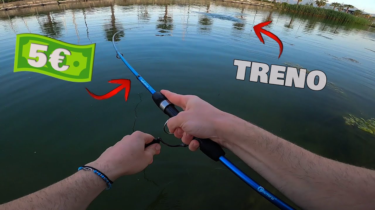 Pesco con una CANNA da 5 EURO e succede DI TUTTO | Challenge Fishing