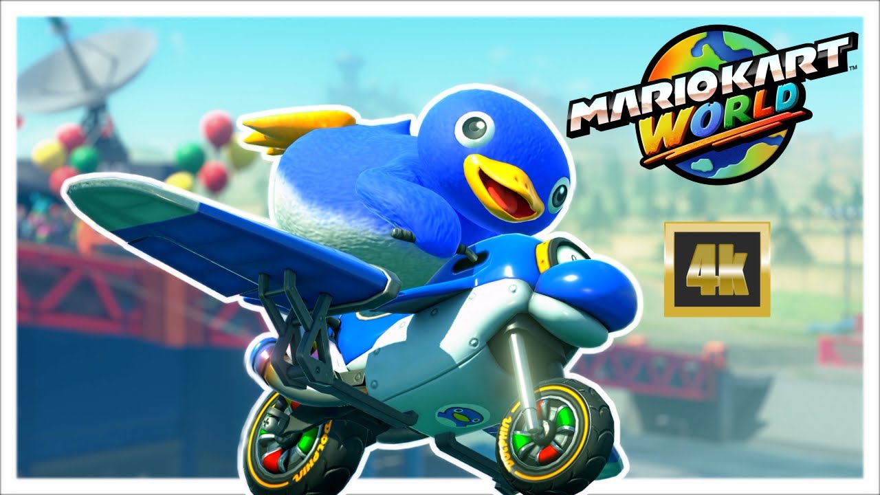 Mario Kart World: Penguin and Dolphin Dasher [4k Online Races]