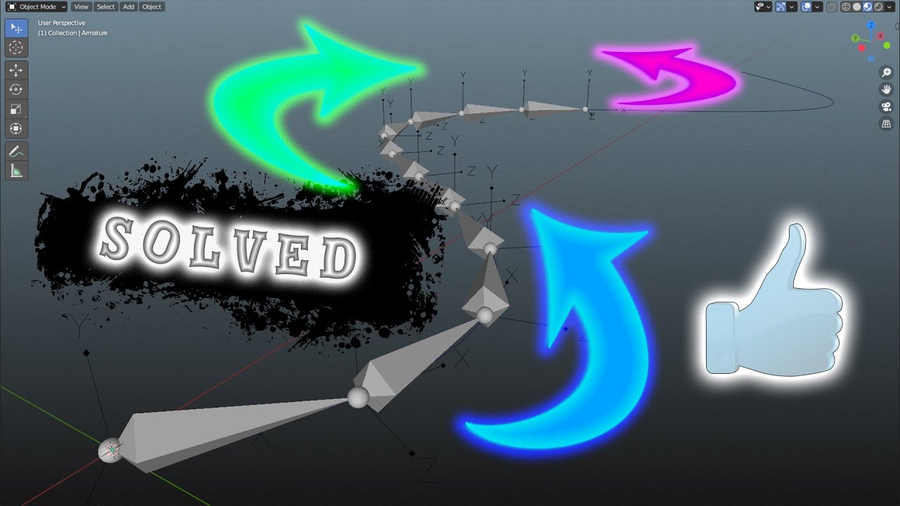 How To Make An Armature Follow A Curve - Blender Tutorial