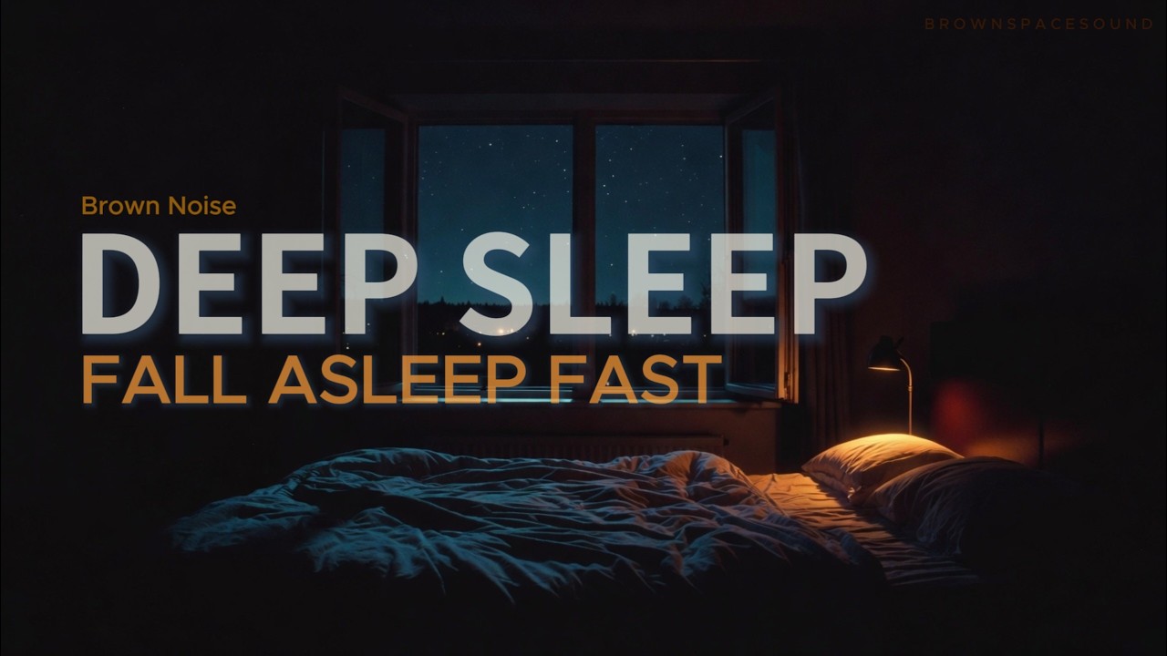 Brown Noise for Deep Sleep | Fall Asleep Fast | 8 Hours (No Loop)