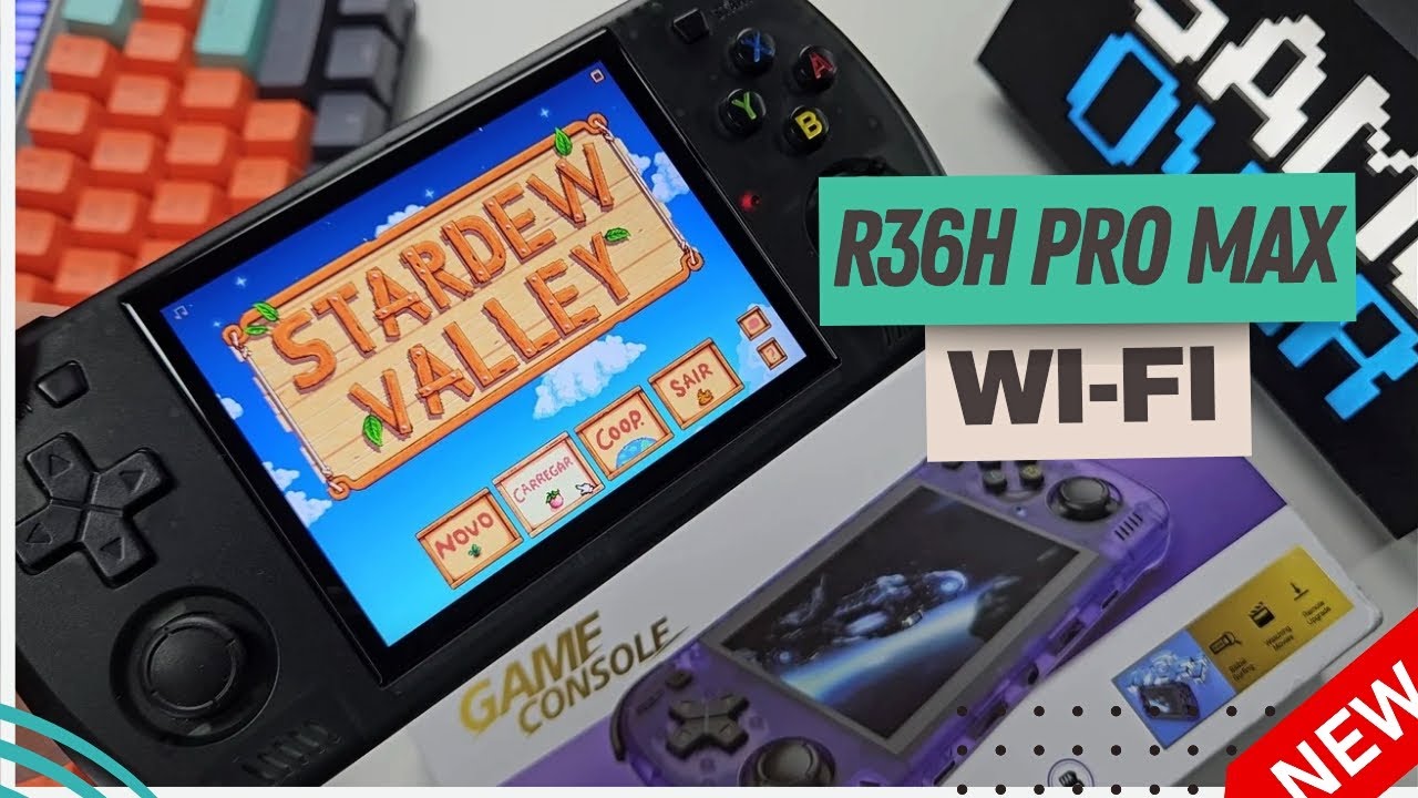 NOVO R36H PRO MAX o MELHOR Console BARATO Em 2025? ARKOS 2.0 e PORTS