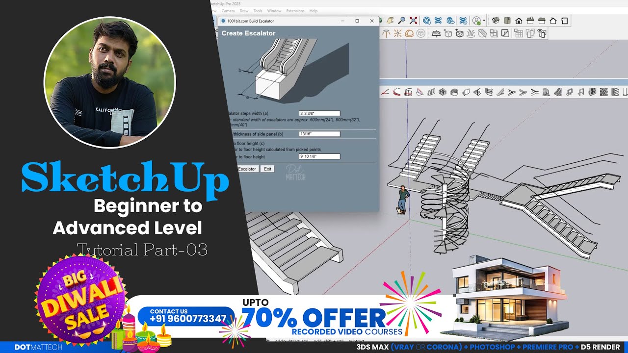 Master SKETCHUP & Vray in 30 Days | Beginner To Advanced Tutorial Part 03