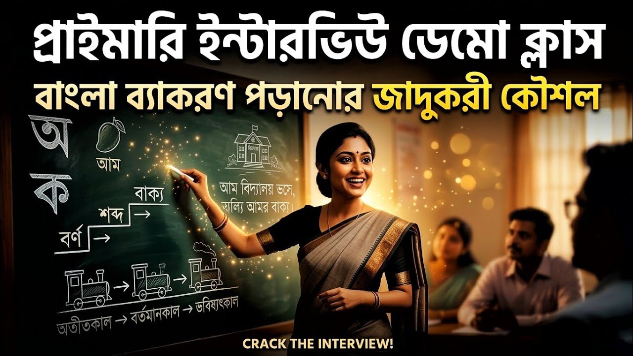 প্রাইমারি ইন্টারভিউ ডেমো ক্লাস: বাংলা ব্যাকরণ পড়ানোর জাদুকরী কৌশল