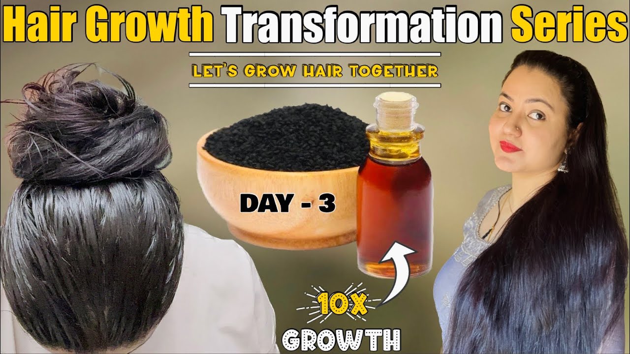 EXTREME HAIR GROWTH TRANSFORMATION CHALLENGE (Day 3) : Fix Thin,Dull,Dry & Damaged Hair Naturally💕