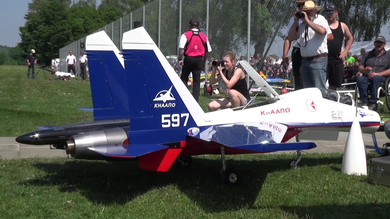 Su27 RC Vector thrusted double turbine model Jet aerobatic smoke Best performance