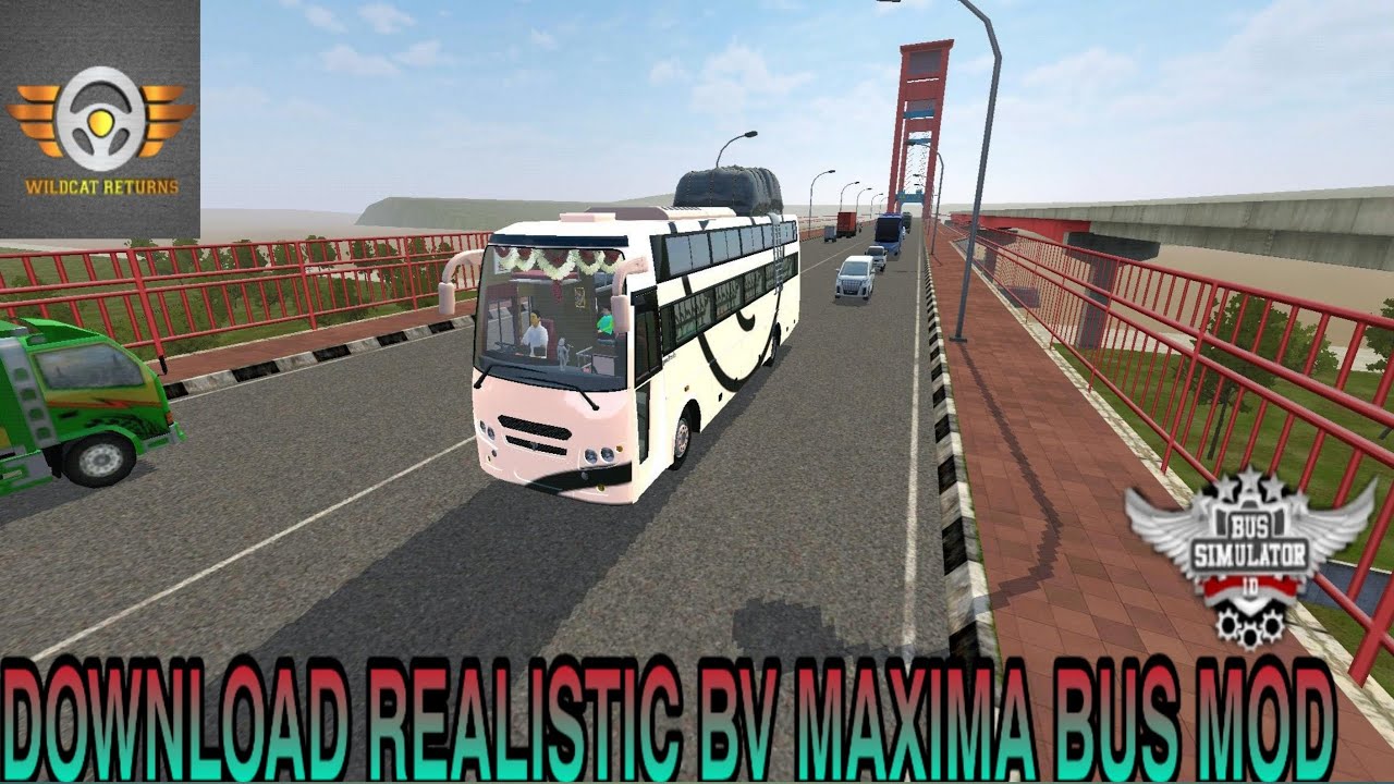 Download Realistic BV MAXIMA BUS MOD | Bussid | Bus Simulator Indonesia | Wildcat Returns