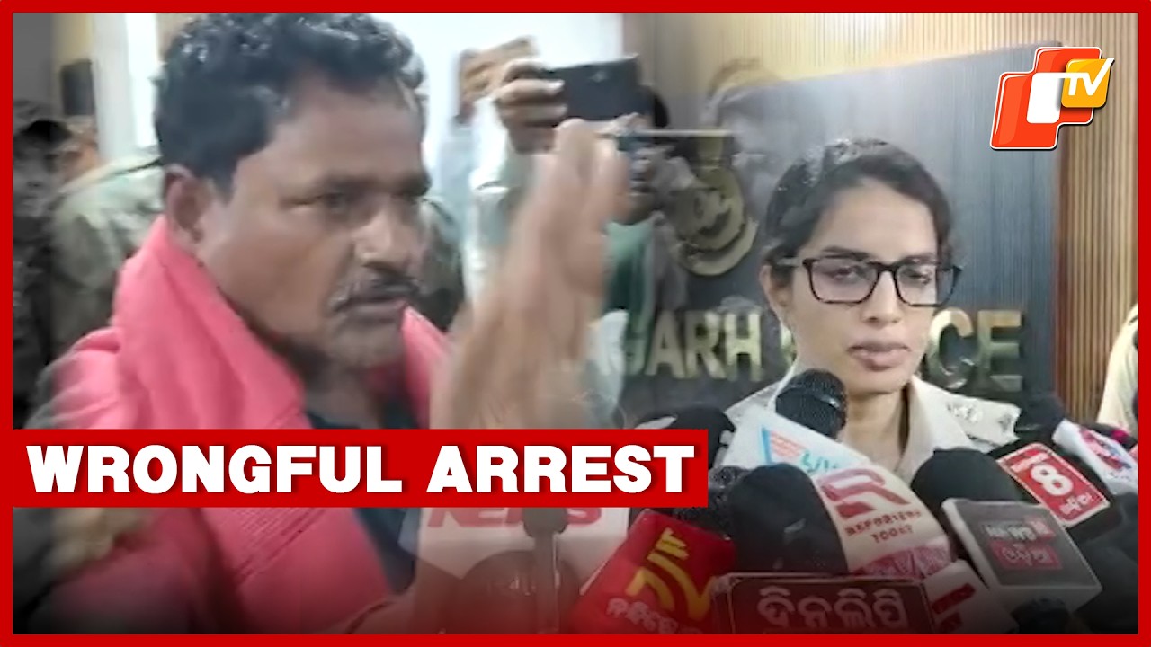Dramatic Scene During Press Meet As Man Accuses Police Of Wrongful Arrest In Odisha