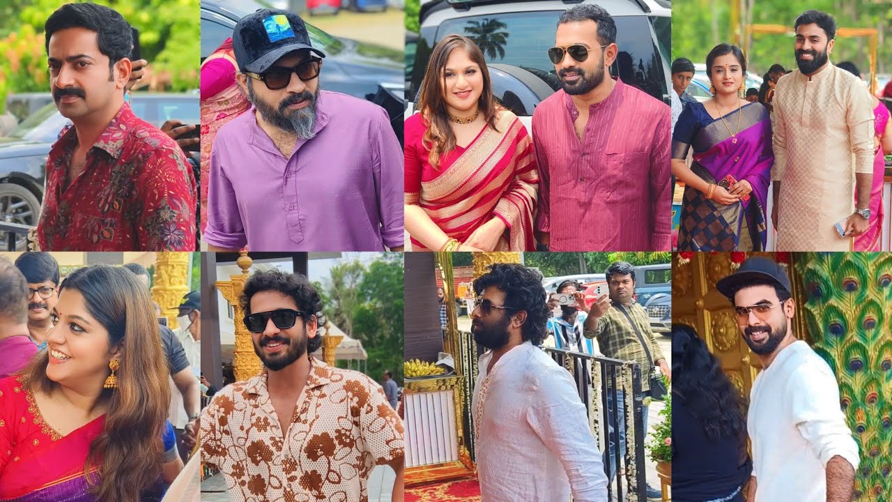 Celebrities At Aparna Das And Deepak Parambol Wedding | Full Video | Malayalam Cinema Artists