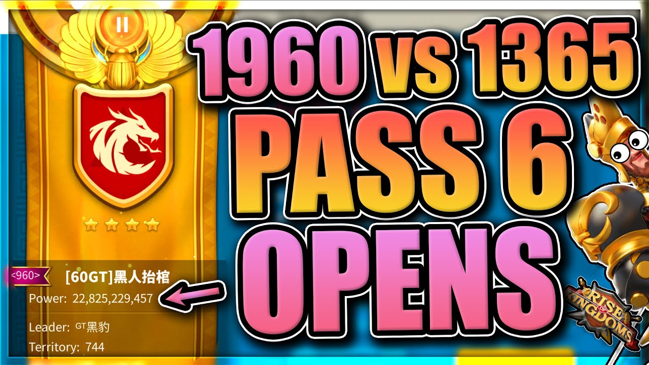 Pass 6 Opens [1093 vs MIMI] 1960 vs 1365 KvK in Rise of Kingdoms