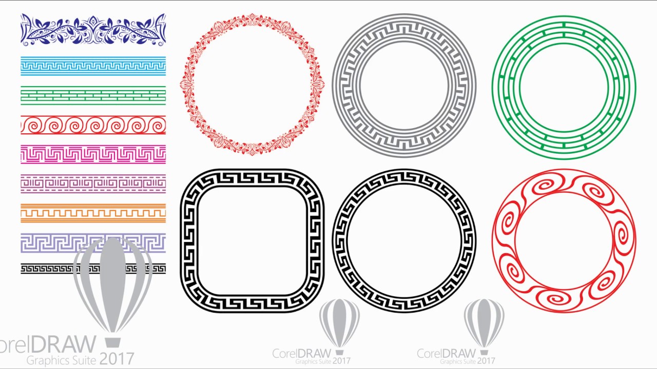 Làm sao để tạo được hoa văn hình tròn trong Corel Draw