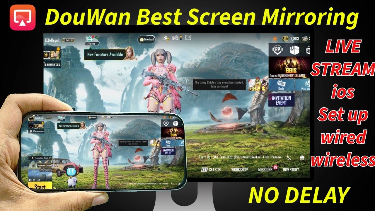 DouWan - BEST SCREEN MIRRORING APP IOS & ANDROID FOR LIVE STREAMING | DouWan IOS SETUP WITH OBS