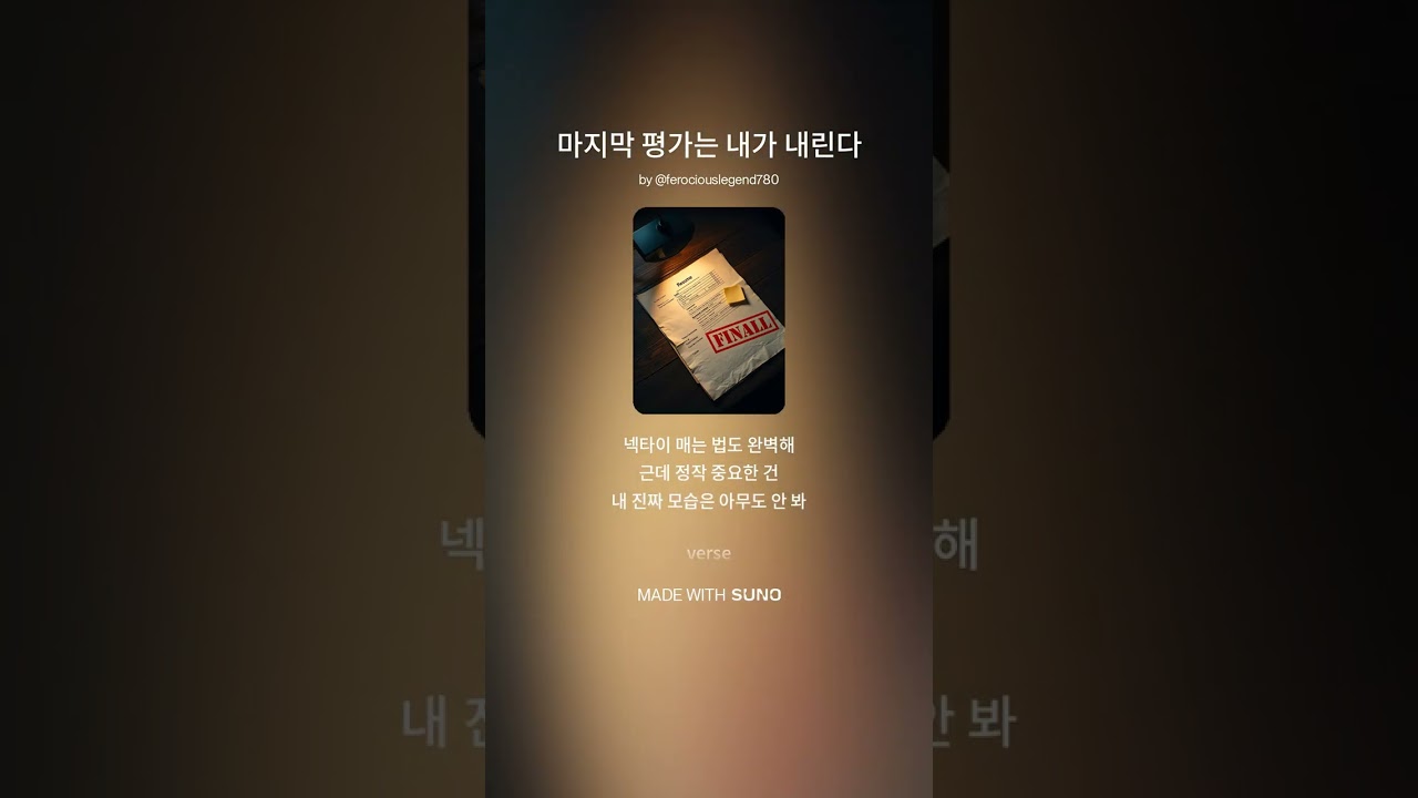마지막 평가는 내가 내린다 | 인생의 심사위원 자리를 되찾는 힙합 선언문