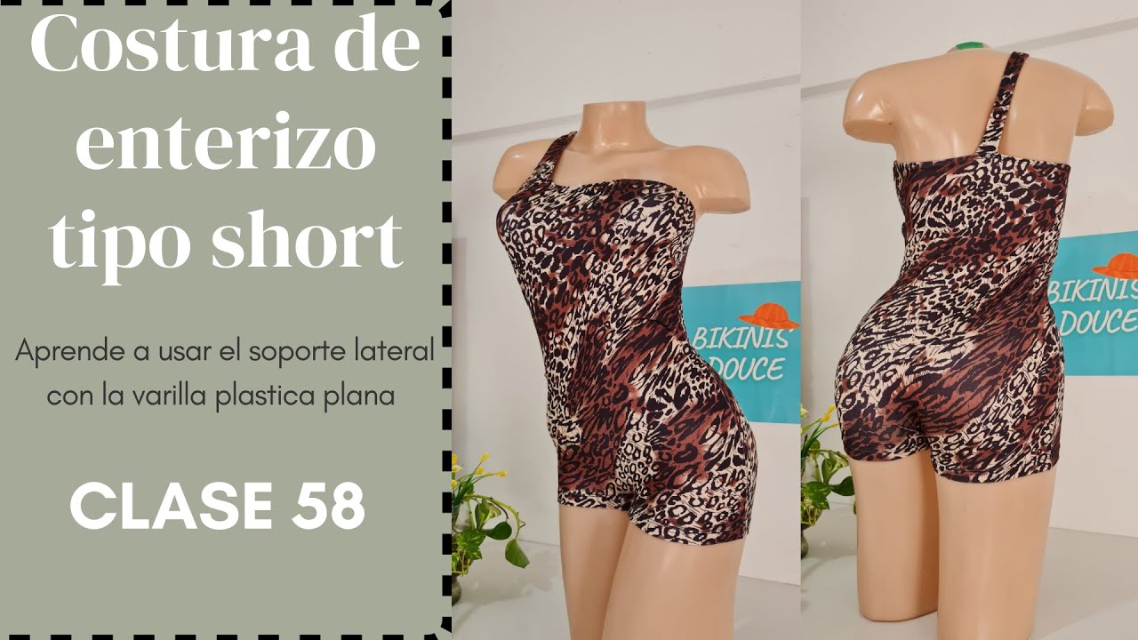 Costura de enterizo tipo short. CLASE 58