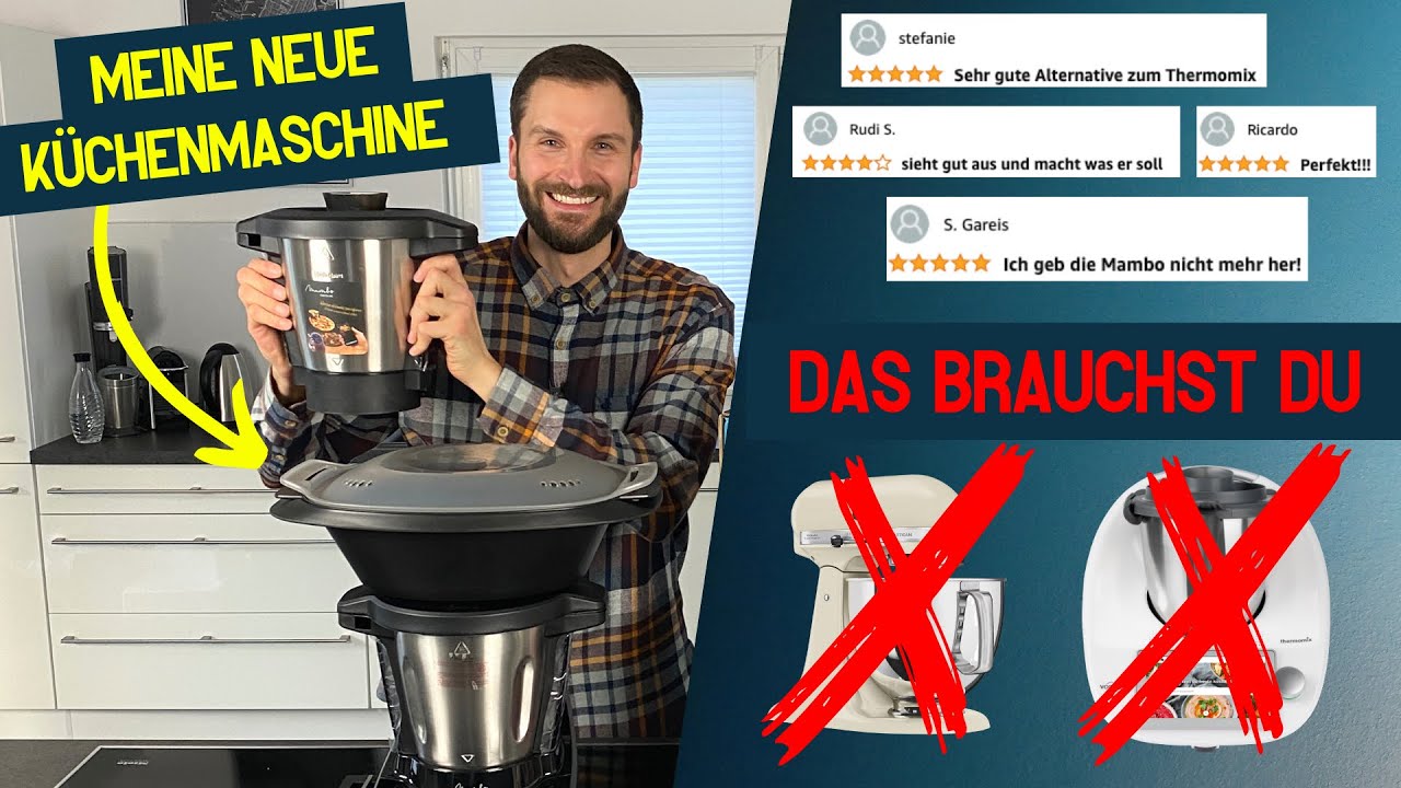 Beste Thermomix Alternative 🔥 K&uuml;chenmaschine Mambo Touch mit viel Zubeh&ouml;r