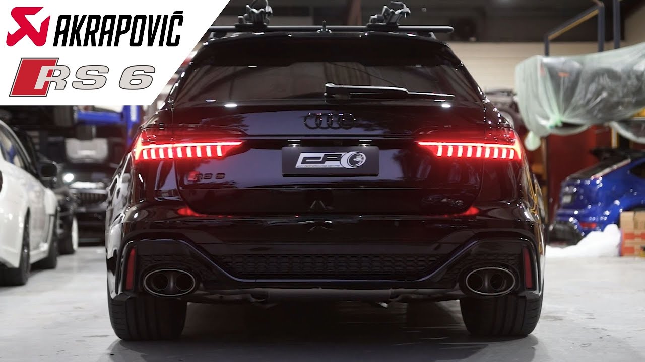 Audi C8 RS6 Akrapovic | LOUD EXHAUST AND REVS